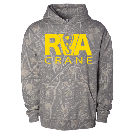 Camo Hoodie – RVA Crane Logo